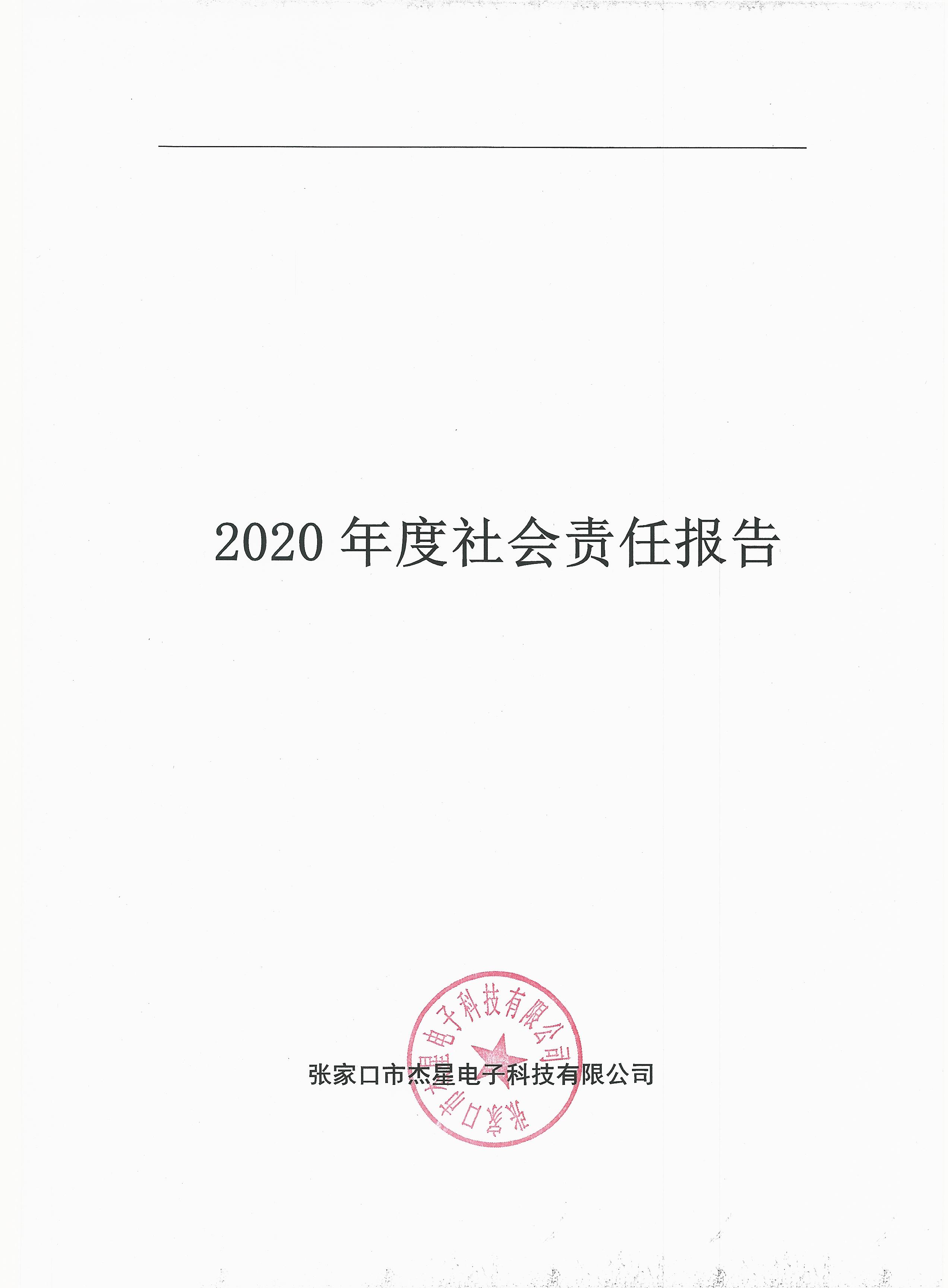 2020年度企业责任报告