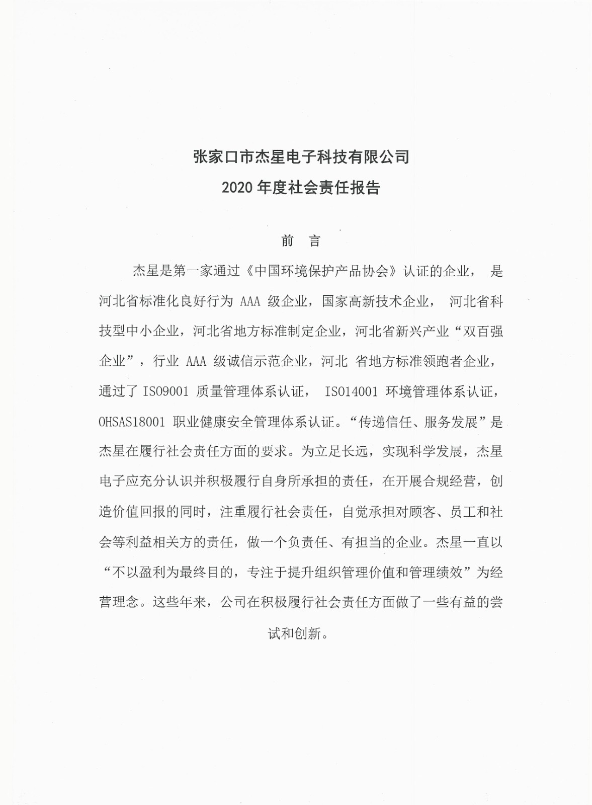 2020年度企业责任报告